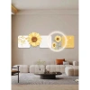 Tranh đồng hồ đèn LED trang trí phòng khách - Treo sau sofa, quán spa, còn 882k 9