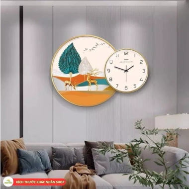 Tranh Đồng Hồ Phong Thủy Tráng Gương Cao Cấp - Trang trí phòng khách, khách sạn, quà tặng - Giá chỉ 450.000₫ 3
