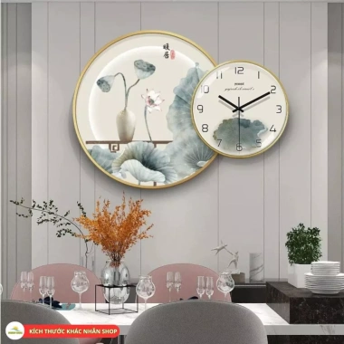 Tranh Đồng Hồ Phong Thủy Tráng Gương Cao Cấp - Trang trí phòng khách, khách sạn, quà tặng - Giá chỉ 450.000₫ 4