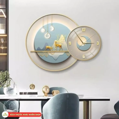 Tranh Đồng Hồ Phong Thủy Tráng Gương Cao Cấp - Trang trí phòng khách, khách sạn, quà tặng - Giá chỉ 450.000₫ 10
