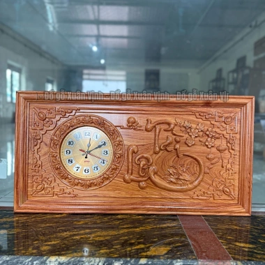 Tranh đồng hồ Tài Lộc gỗ Hương đá - Thiết kế tinh tế, mang tài lộc, giá 1,39 triệu 3