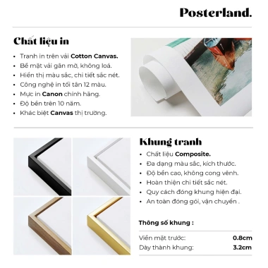 Tranh Hoa Vườn Hồng hiện đại sang trọng - Nhà cafe shop, giá ưu đãi 213.750 VNĐ
