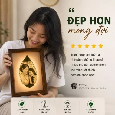 Tranh lá khắc hình theo yêu cầu, quà tặng cưới, sinh nhật bạn trai và bạn gái, giá 80.000 VND