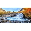 Tranh phong cảnh HD núi xanh và nước trong không khung canvas tường phòng khách 3