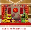 Tranh Tết 3D In Vải Chi Tiết - Phông nền chụp ảnh Tết 2.026 TET01 KIM1 Giá 159k 10