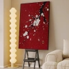 Tranh Tết hoa hồng mai vàng Canvas tráng gương, phòng khách, phòng ngủ, giảm 18%