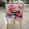 Tranh Tết hoa hồng mai vàng Canvas tráng gương, phòng khách, phòng ngủ, giảm 18% 5