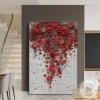 Tranh Tết hoa hồng mai vàng Canvas tráng gương, phòng khách, phòng ngủ, giảm 18% 9