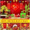Tranh Trang Trí Backdrop Size Lớn Vải Bền Mầu Decor Lễ Tết 2.026 TET01 - Giá chỉ 149.000đ - MINHSTORE88