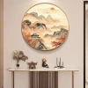 Tranh Tròn Núi Non Dưới Ánh Mặt Trời - Trang Trí Phòng Khách, Quán Cafe 160k 8