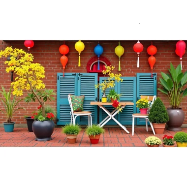 Tranh vải Tết 2.025 Ất Tỵ - Decor tết âm lịch 200x150, in đa mẫu, giá 300.000đ