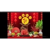 Tranh vải Tết 2.025 Ất Tỵ - Decor tết âm lịch 200x150, in đa mẫu, giá 300.000đ 8