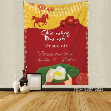 Tranh vải Tết Tín Phát - Backdrop sự kiện chúc mừng năm mới 2.026, giá 73.100₫ 4