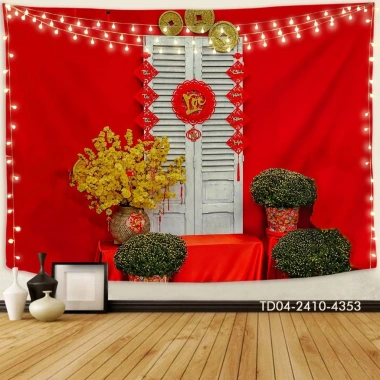 Tranh vải Tín Phát BACKDROP Tết Việt 3m x 1.8m - Trang trí Năm mới, Tết Nguyên Đán, giá ưu đãi 85.000₫ 9