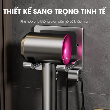 Treo máy sấy tóc chống trộm LADOHOME LD-7.706 nhôm hợp kim không rỉ giá 69.000₫