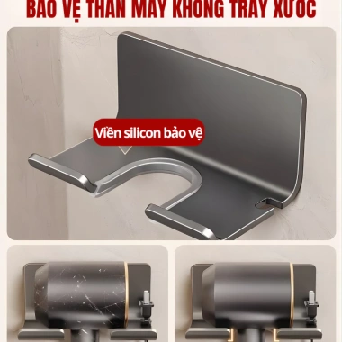 Treo Máy Sấy Tóc HIKARI EC-07 Hàng Không Dán Tường Không Khoan, Chắc 64.000₫ 3