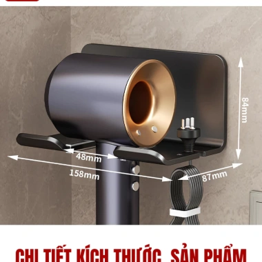 Treo Máy Sấy Tóc HIKARI EC-07 Hàng Không Dán Tường Không Khoan, Chắc 64.000₫ 8