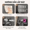Treo máy sấy tóc LD-7.706 chống trộm dán tường nhôm hợp kim không rỉ - Giá 69.000₫ 8