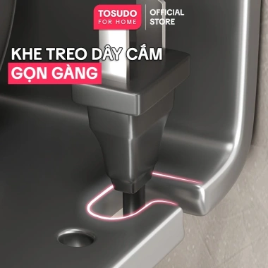 Treo Máy Sấy Tóc TOSUDO Nhôm Hàng Không - Không Khoan, Tặng Keo Dán, Chỉ 92.000₫