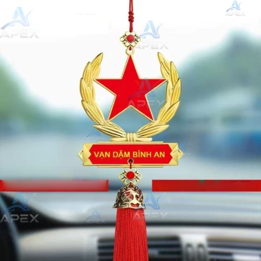Treo xe hình treo gương ô tô - May mắn, bình an mọi hành trình, giá chỉ 55.500₫
