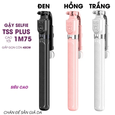 Tripod điện thoại TSS PLUS 1.75m - Gậy chụp 3 chân selfie, quay video, livestream 149.900₫ 4