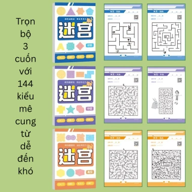 Trò chơi mê cung phát triển tư duy - rèn luyện tập trung cho trẻ 3-10 tuổi, chỉ 23.000đ