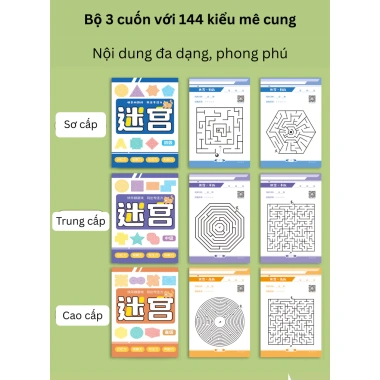 Trò chơi mê cung phát triển tư duy - rèn luyện tập trung cho trẻ 3-10 tuổi, chỉ 23.000đ