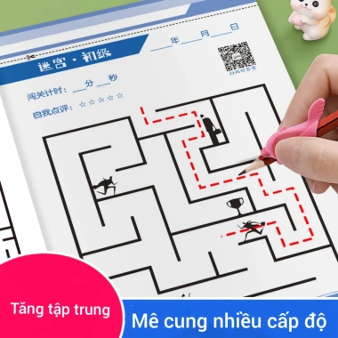 Trò chơi mê cung phát triển tư duy - rèn luyện tập trung cho trẻ 3-10 tuổi, chỉ 23.000đ