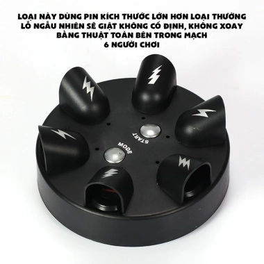 Trò chơi nhóm giật điện ngẫu nhiên bàn xoay 2 loại chạy cơ hoặc pin - 79.900đ 3