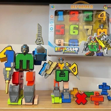 Trọn bộ 10 số biến hình robot 0-9 Đồ chơi lắp ráp giá ưu đãi 199.000 VNĐ