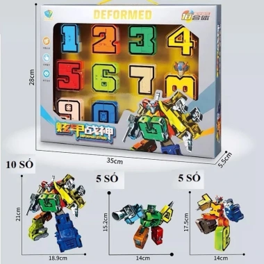 Trọn bộ 10 số biến hình robot 0-9 Đồ chơi lắp ráp giá ưu đãi 199.000 VNĐ 7 Trọn bộ 10 số biến hình robot 0-9 Đồ chơi lắp ráp giá ưu đãi 199.000 VNĐ 7