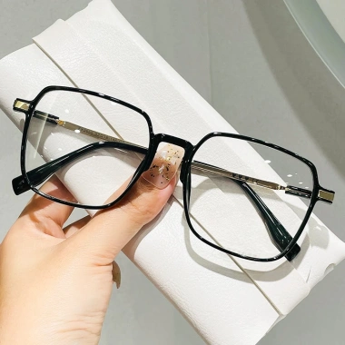 Tròng kính cận thị 0.5-6.0 độ gọng vuông, chống bức xạ & ánh sáng xanh, nam nữ 8