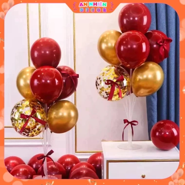Trụ bóng bay kèm 20 quả siêu nhũ - Trang trí tiệc cưới lãng mạn, phòng tân hôn đẹp, giảm còn 44.436₫