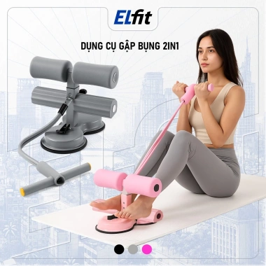 Trụ Gập Bụng Đa Năng 2in1 kèm Dây Kháng Lực Tập Bụng, Eo Thon, Kéo Tay tại nhà - Giá 128.999₫
