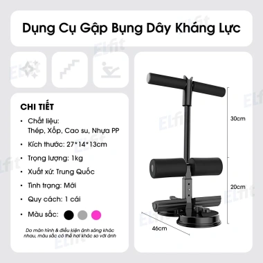 Trụ Gập Bụng Đa Năng 2in1 kèm Dây Kháng Lực Tập Bụng, Eo Thon, Kéo Tay tại nhà - Giá 128.999₫