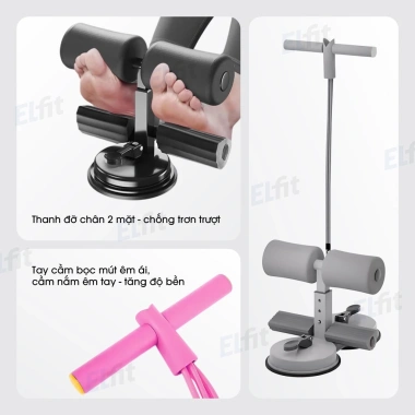 Trụ Gập Bụng Đa Năng 2in1 kèm Dây Kháng Lực Tập Bụng, Eo Thon, Kéo Tay tại nhà - Giá 128.999₫