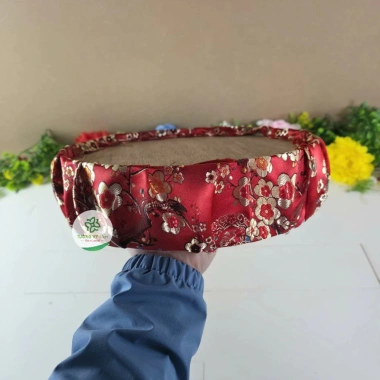 Trụ tròn gấm lụa hoa văn ngày tết, trang trí, quà tặng lễ tết, giảm còn 75.000₫