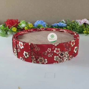 Trụ tròn gấm lụa hoa văn ngày tết, trang trí, quà tặng lễ tết, giảm còn 75.000₫