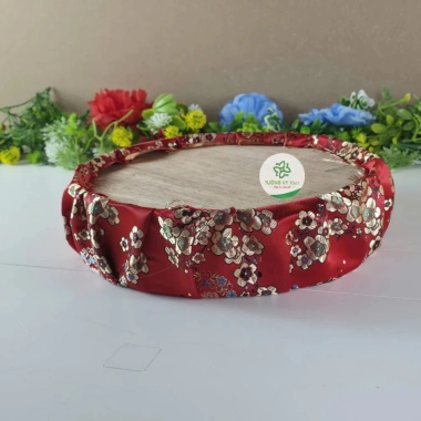 Trụ tròn gấm lụa hoa văn ngày tết, trang trí, quà tặng lễ tết, giảm còn 75.000₫