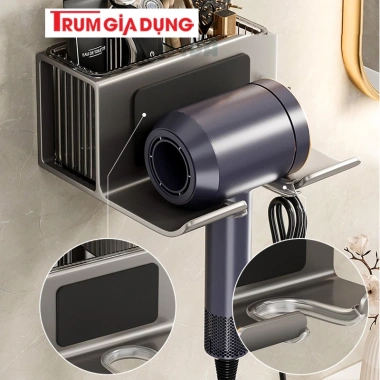 Trùm Máy Sấy Tóc Nhôm Hàng Không, Dán Tường, Bảo Hành 10 Năm - Giá 75.000