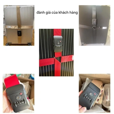 Tsa Lock Dây buộc hành lý khóa mật khẩu hải quan Dây thun điều chỉnh 99.000 VND 6