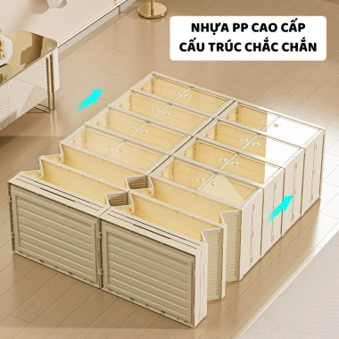 Tủ Đựng Giày Gấp Gọn ENODA HOME 3-9 Tầng Trong Suốt HG011 - Hộp Đựng Giày Thông Minh Giá 389.000đ