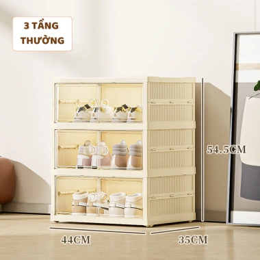 Tủ Đựng Giày Gấp Gọn ENODA HOME 3-9 Tầng Trong Suốt HG011 - Hộp Đựng Giày Thông Minh Giá 389.000đ