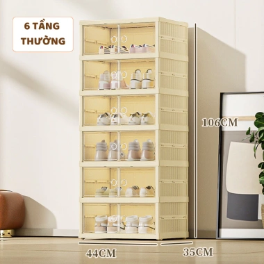 Tủ Đựng Giày Gấp Gọn ENODA HOME 3-9 Tầng Trong Suốt HG011 - Hộp Đựng Giày Thông Minh Giá 389.000đ
