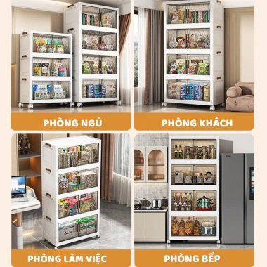 Tủ đựng quần áo gấp gọn nhựa 40-70cm - Xếp nhanh không cần lắp đặt, ưu đãi 309.999₫ 8