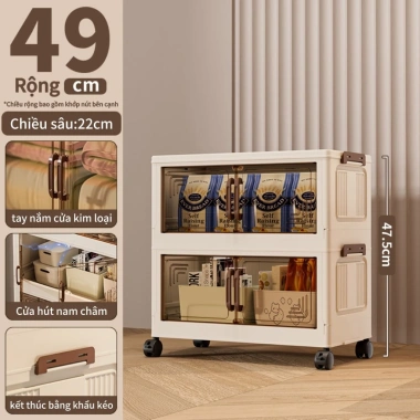 Tủ đựng quần áo gấp gọn nhựa 40-70cm - Xếp nhanh không cần lắp đặt, ưu đãi 309.999₫ 10