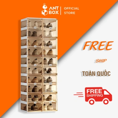 Tủ Giày Dép Gấp Gọn Trong Suốt Antbox - Nhựa ABS Cao Cấp, Bảo Hành 2 Năm, Giá Ưu Đãi 1,050,000 VND