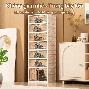 Tủ Giày Gấp Gọn Đa Tầng – Kệ Giày Dép Tiện Lợi, Hộp Giày Đa Năng Cho Gia Đình, Giá 309.000₫ 4