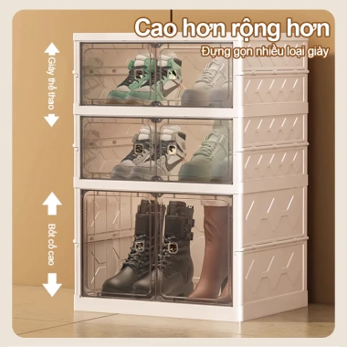 Tủ Giày Gấp Gọn Đa Tầng – Kệ Giày Dép Tiện Lợi, Hộp Giày Đa Năng Cho Gia Đình, Giá 309.000₫ 7