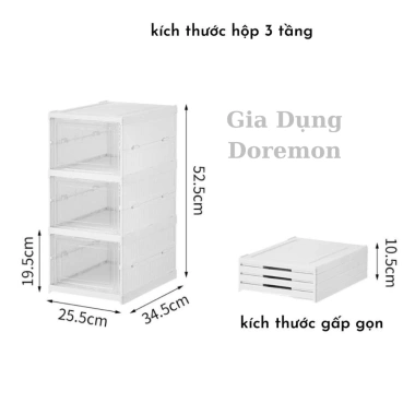 Tủ Giày Gấp Gọn Thông Minh, Kệ Đa Năng Cao Cấp, Cửa Trong Suốt, Chịu Lực Tốt, Giá 68.000đ